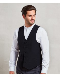 P-PR622-Mens Lined Polyester Waistcoat 2
